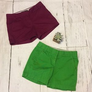 J. Crew bundle Chino shorts size 00